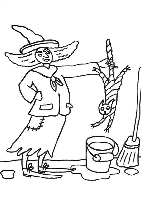 Plansa de colorat cu Halloween 159 67